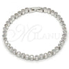 Rhodium Plated Tennis Bracelet, with White Cubic Zirconia, Polished, Rhodium Finish, 03.210.0019.1.08