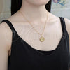 Oro Laminado Pendant Necklace, Gold Filled Style Polished, Golden Finish, 04.358.0016.20