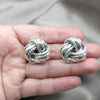 Sterling Silver Stud Earring, Teardrop Design, Polished, Silver Finish, 02.395.0049