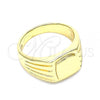 Oro Laminado Baby Ring, Gold Filled Style Polished, Golden Finish, 01.185.0013.04 (Size 4)