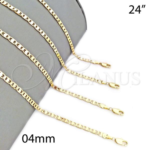 Oro Laminado Basic Necklace, Gold Filled Style Polished, Golden Finish, 5.223.017.24