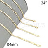 Oro Laminado Basic Necklace, Gold Filled Style Polished, Golden Finish, 5.223.017.24