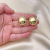 Oro Laminado Leverback Earring, Gold Filled Style Polished, Golden Finish, 02.163.0044