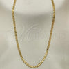 Oro Laminado Basic Necklace, Gold Filled Style Mariner Design, Polished, Golden Finish, 04.32.0007.20