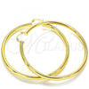 Oro Laminado Extra Large Hoop, Gold Filled Style Hollow Design, Polished, Golden Finish, 5.136.001.70