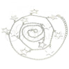 Sterling Silver Pendant Necklace, Star Design, Rhodium Finish, 04.336.0184.16