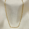 Oro Laminado Basic Necklace, Gold Filled Style Polished, Golden Finish, 04.318.0005.18