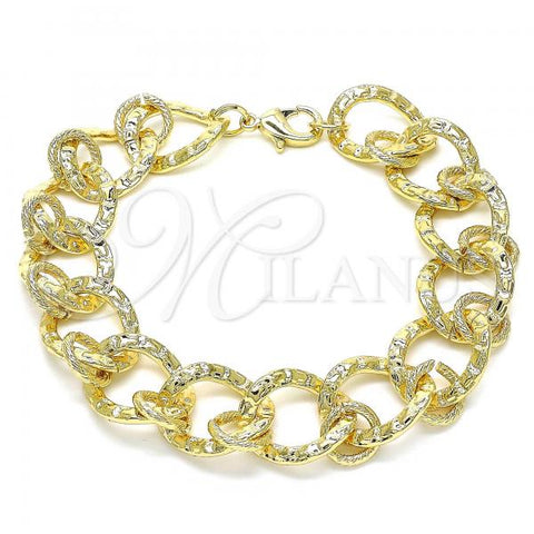 Oro Laminado Basic Bracelet, Gold Filled Style Polished, Golden Finish, 03.331.0154.09