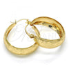 Oro Laminado Medium Hoop, Gold Filled Style Matte Finish, Golden Finish, 02.106.0006.30