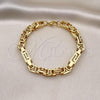 Stainless Steel Fancy Bracelet, Polished, Golden Finish, 03.116.0040.1.09