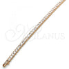 Sterling Silver Tennis Bracelet, with White Cubic Zirconia, Polished, Rose Gold Finish, 03.336.0033.1.08