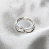 Sterling Silver Elegant Ring, Chunky and Teardrop Design, Polished, Silver Finish, 01.401.0003