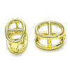 Oro Laminado Huggie Hoop, Gold Filled Style Puff Mariner Design, Polished, Golden Finish, 02.213.0649.12