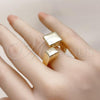 Oro Laminado Elegant Ring, Gold Filled Style Polished, Golden Finish, 01.428.0012