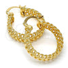 Oro Laminado Medium Hoop, Gold Filled Style Polished, Golden Finish, 02.163.0025.30
