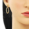 Oro Laminado Small Hoop, Gold Filled Style Diamond Cutting Finish, Golden Finish, 02.170.0398.25