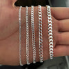 Sterling silver 6 mm curb link, 24 inches — alternate product view — SKU GD180.24