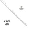 Sterling silver curb link chain, 20 inches — alternate product view — SKU GD200.30
