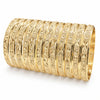 Wholesale 6mm gold diamond-cut bangle 12-pack, Size 1 Baby, SKU 131514.12