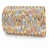 Wholesale 6mm tricolor diamond-cut bangle 12-pack, Size 3 Girl M, SKU 030090