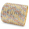Wholesale 6mm tricolor diamond-cut bangle 12-pack, Size 6 Adult L, SKU 030093