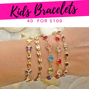 Gold Filled Bracelet — 40 Kids Bracelets $2.50ea for $ — main product view — SKU 132174 | Oro Laminado brazalete — 40 Kids Bracelets $2.50ea for $ — SKU 132174