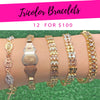12 Tricolor Bracelets ($8.33 each) for $100 Gold Layered