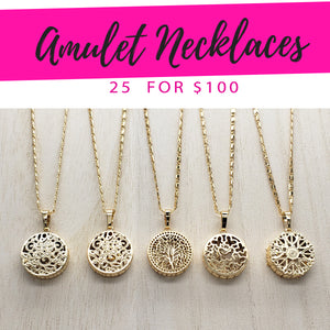 Gold Filled Necklace — 25 Amulet 3D Necklaces $4.00 each for $ — main product view — SKU 132830 | Oro Laminado collar — 25 Amulet 3D Necklaces $4.00 each for $ — SKU 132830