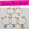 20 Summer Charm Bangles  ($5.00 ea) for $100 Gold Layered