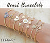 15 Heart Bracelets in Gold Layered ($6.67) ea