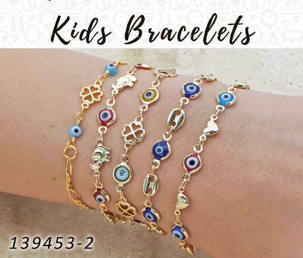 Gold Filled Bracelet — 40 Kids Bracelet Bracelets in $2.50 ea — alternate product view — SKU 139453 | Oro Laminado brazalete — 40 Kids Bracelet Bracelets in $2.50 ea — SKU 139453