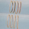 8prs of Inside Out Large Hoops 02.156.0567.50 in Gold Layered ($12.50) ea