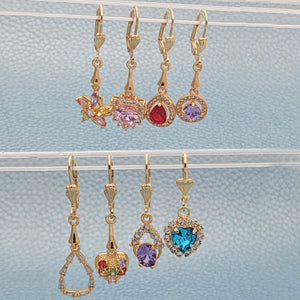 Gold Filled Ring — 25prs of Assorted Long CZ Earrings in $4.00 — main product view — SKU 148673 | Oro Laminado anillo — 25prs of Assorted Long CZ Earrings in $4.00 — SKU 148673