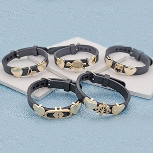 Gold Filled Bracelet — 15pcs Assorted Slider Charm Bracelets in $6.67 ea — main product view — SKU 148676 | Oro Laminado brazalete — 15pcs Assorted Slider Charm Bracelets in $6.67 ea — SKU 148676