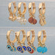 25prs of Assorted Triple Charm Huggies in Gold Layered ($4.00) ea