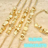 12 piezas de nuevos brazaletes con dijes deslizantes en capas de oro ($8.33) c/u 