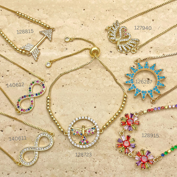 Gold Filled Bracelet — 20pcs of New Adjustable Bracelets in $5.00 ea — main product view — SKU 151268 | Oro Laminado brazalete — 20pcs of New Adjustable Bracelets in $5.00 ea — SKU 151268