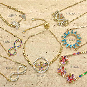 Gold Filled Bracelet — 20pcs of New Adjustable Bracelets in $5.00 ea — main product view — SKU 151268 | Oro Laminado brazalete — 20pcs of New Adjustable Bracelets in $5.00 ea — SKU 151268