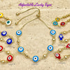 20 piezas de nuevos brazaletes con ojos ajustables en capas de oro ($5.00) c/u 