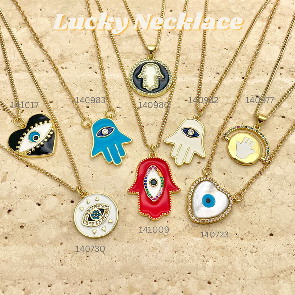 Gold Filled Necklace — 20pcs of Lucky Necklaces in $5.00 ea — alternate product view — SKU 151272 | Oro Laminado collar — 20pcs of Lucky Necklaces in $5.00 ea — SKU 151272