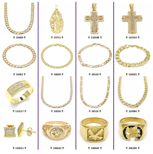 Gold Filled Jewelry — Father's Day Special 28 Pieces for $ — main product view — SKU 132086 | Oro Laminado joyería — Father's Day Special 28 Pieces for $ — SKU 132086