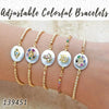 20 Adjustable Colorful Bracelets in Gold Layered ($5.00) ea