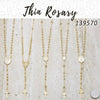 20 rosarios delgados en capas de oro ($5.00) c/u