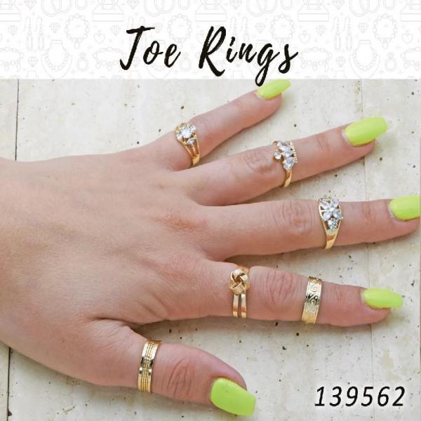 40 anillos para los dedos del pie en capas de oro ($2,50) c/u