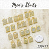 33 Mens Micropave Studs in Gold Layered ($3.03) ea