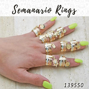 Gold Filled Ring — 20 Semanario Rings in $5.00 ea — main product view — SKU 139550 | Oro Laminado anillo — 20 Semanario Rings in $5.00 ea — SKU 139550