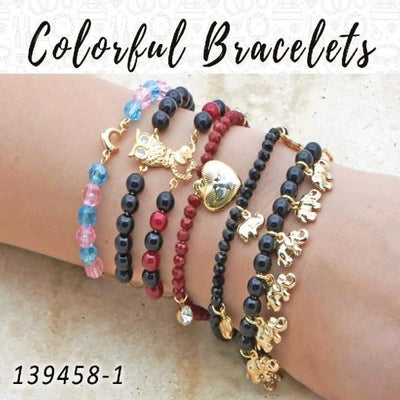 Gold Filled Bracelet — 20 Colorful Bracelets in $5.00 ea for wholesale, main product view