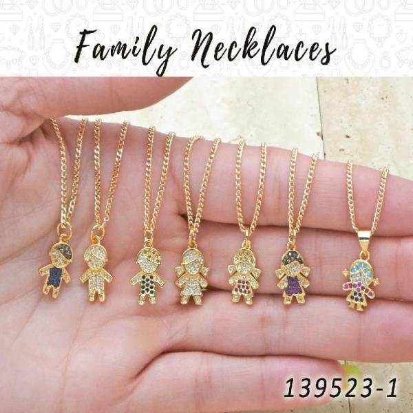 Gold Filled Necklace — 25 Family Necklaces in $4.00 ea — main product view — SKU 139523 | Oro Laminado collar — 25 Family Necklaces in $4.00 ea — SKU 139523