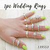 18 Individual Wedding Rings in Gold Layered ($5.55) ea