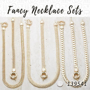 Gold Filled Necklace — 4 Fancy Necklace Sets in $25.00 ea — main product view — SKU 139541 | Oro Laminado collar — 4 elegante Necklace Sets in $25.00 ea — SKU 139541